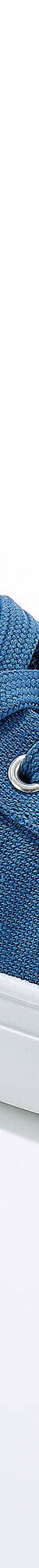 Tennis lacées en toile à semelle plateforme compensée (bleu) Tennis lacées en toile à semelle plateforme compensée (bleu)